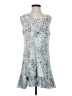 Unbranded 100% Rayon Teal Blue Cocktail Dress Size XS (estimated) - photo 1
