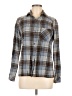 RVCA 100% Cotton Plaid Gray Long Sleeve Button-Down Shirt Size M - photo 1