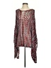 Peruvian Connection Red Burgundy Poncho Size XS - Sm - photo 1