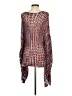 Peruvian Connection Red Burgundy Poncho Size XS - Sm - photo 2
