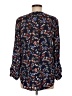 Fred David 100% Rayon Blue Long Sleeve Blouse Size M - photo 2