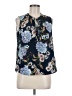 Daniel Rainn 100% Silk Blue Sleeveless Silk Top Size 6 (petite) - photo 1