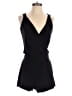 White House Black Market 100% Polyester Solid Black Romper Size 0 - photo 1