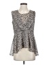 CAbi 100% Polyester Silver Sleeveless Blouse Size XS - photo 1