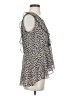 CAbi 100% Polyester Silver Sleeveless Blouse Size XS - photo 4