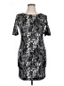Bongo Graphic Silver Cocktail Dress Size XL - photo 1