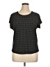 Chico's Polka Dots Black Short Sleeve Top Size Lg (2) - photo 1