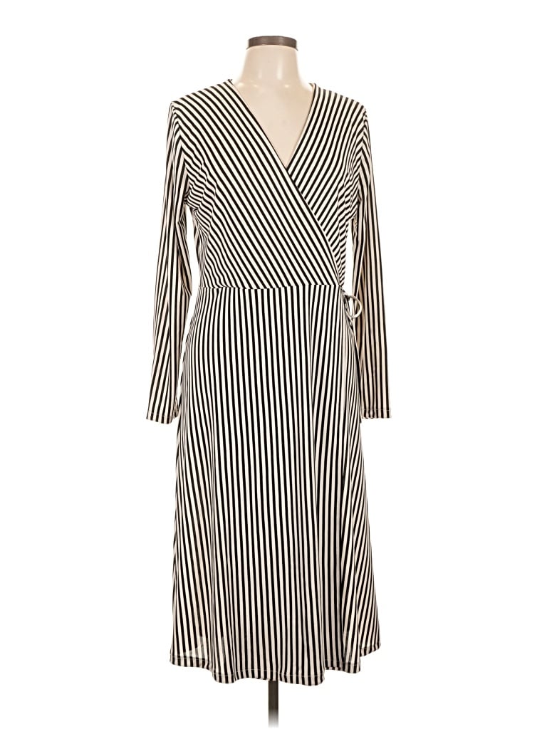 H&m Casual Dress In Silver