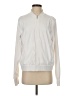 Athleta 100% Polyester Solid White Ivory Track Jacket Size M - photo 1