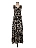 AaKaa 100% Polyester Animal Print Black Casual Dress Size M - photo 1