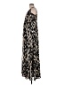 AaKaa 100% Polyester Animal Print Black Casual Dress Size M - photo 5