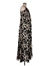 AaKaa 100% Polyester Animal Print Black Casual Dress Size M - photo 4