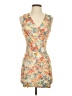 Alt. B Print Orange Cocktail Dress Size S (estimated) - photo 1