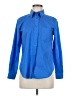 Foxcroft Solid Blue Long Sleeve Button-Down Shirt Size 6 (petite) - photo 1