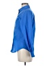 Foxcroft Solid Blue Long Sleeve Button-Down Shirt Size 6 (petite) - photo 5