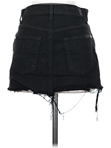 7 For All Mankind Denim Skirt (view 2)