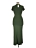 Daisy Solid Green Casual Dress Size XL - photo 2