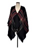 Assorted Brands 100% Acrylic Black Blue Poncho One size - photo 1
