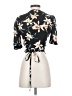 Zara Black Short Sleeve Blouse Size XS - photo 2