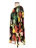 Roaman's 100% Polyester Floral Black Casual Dress Size 12W - photo 5