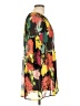 Roaman's 100% Polyester Floral Black Casual Dress Size 12W - photo 4
