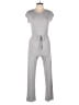 Caution to the Wind Solid Gray Jumpsuit Size S - photo 1