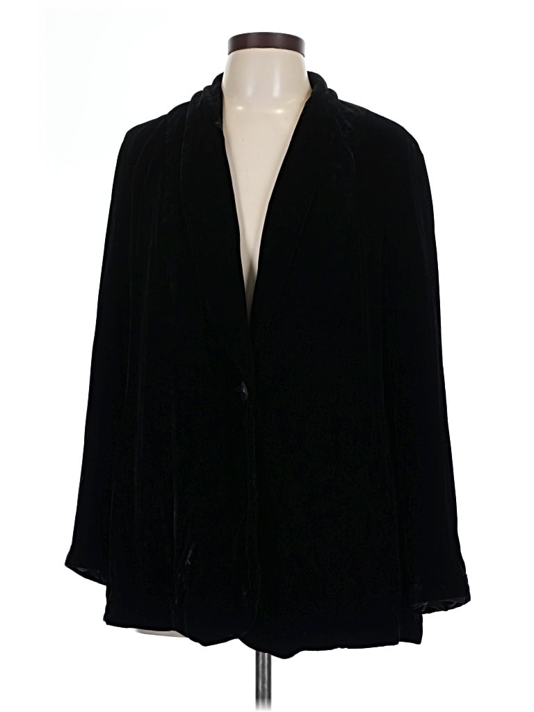 Pre-owned Jjill Coat In Black
