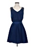 BCX 100% Polyester Solid Blue Casual Dress Size S - photo 1