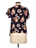 Alyx 100% Rayon Blue Short Sleeve Blouse Size L - photo 2