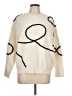 Papermoon Graphic Ivory Pullover Sweater Size L - photo 1