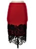Olivia Blu 100% Polyester Graphic Red Formal Skirt Size S - photo 2