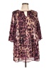Roaman's 100% Polyester Animal Print Burgundy Casual Dress Size 12 - photo 1