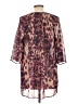 Roaman's 100% Polyester Animal Print Burgundy Casual Dress Size 12 - photo 2