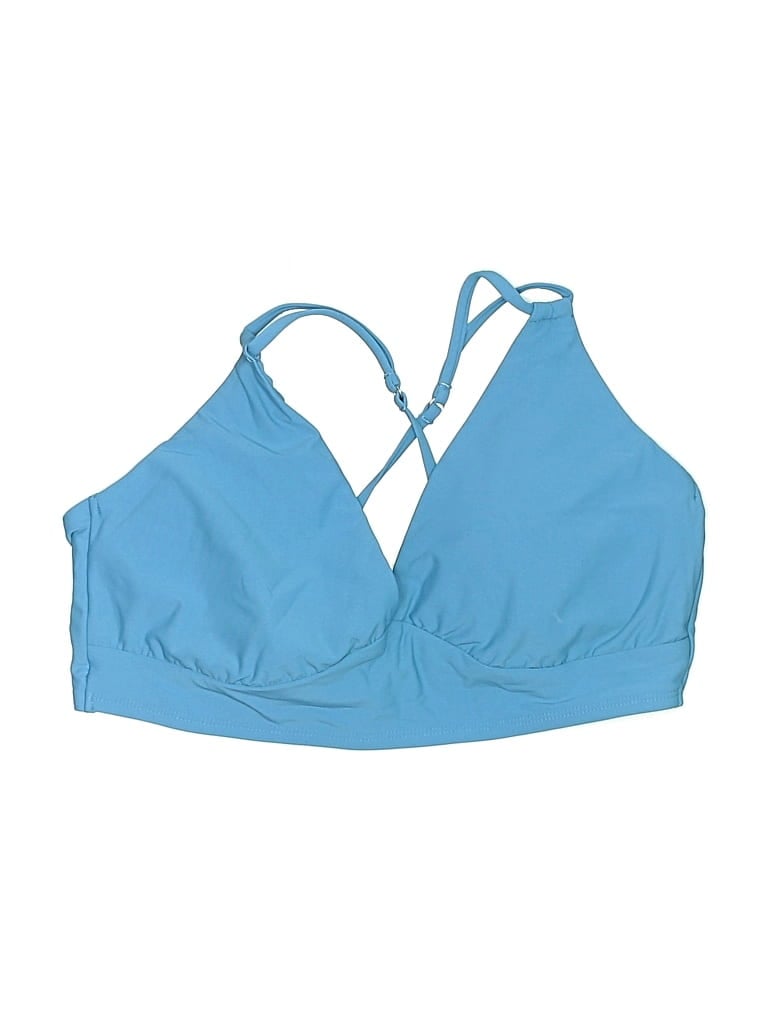 Pre-owned Calia Swimsuit Top Blue Swimwear