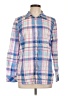 Talbots Plaid Blue Long Sleeve Button-Down Shirt Size L - photo 1