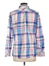 Talbots Plaid Blue Long Sleeve Button-Down Shirt Size L - photo 2