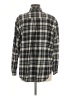 Gap 100% Cotton Plaid Black Long Sleeve Button-Down Shirt Size M - photo 2