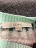 Ann Taylor LOFT Chevron-herringbone Teal Pullover Sweater Size S - photo 7