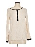 Spense 100% Viscose Ivory Long Sleeve Blouse Size M - photo 1