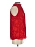 MICHAEL Michael Kors 100% Polyester Red Sleeveless Blouse Size S - photo 4