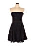 Bebe 100% Polyester Black Cocktail Dress Size 10 - photo 1