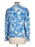 Shein 100% Polyester Blue Long Sleeve Blouse Size L - photo 2