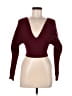 Unbranded Burgundy Long Sleeve Top Size M (estimated) - photo 1