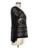 Dani Collection Black Long Sleeve Top Size L - photo 4