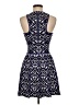 Parker Graphic Blue Cocktail Dress Size M - photo 2