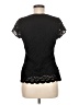 Bay Studio Black Short Sleeve Top Size M - photo 2