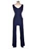 Nine West Solid Blue Jumpsuit Size 4 - photo 2