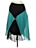 Halogen Color Block Teal Formal Skirt Size 6 - photo 1