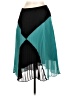 Halogen Color Block Teal Formal Skirt Size 6 - photo 2