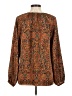 MICHAEL Michael Kors Paisley Brown Long Sleeve Blouse Size M - photo 2